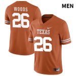 Texas Longhorns Men's #26 Ky Woods Authentic Orange NIL 2022 College Football Jersey SKB42P1E